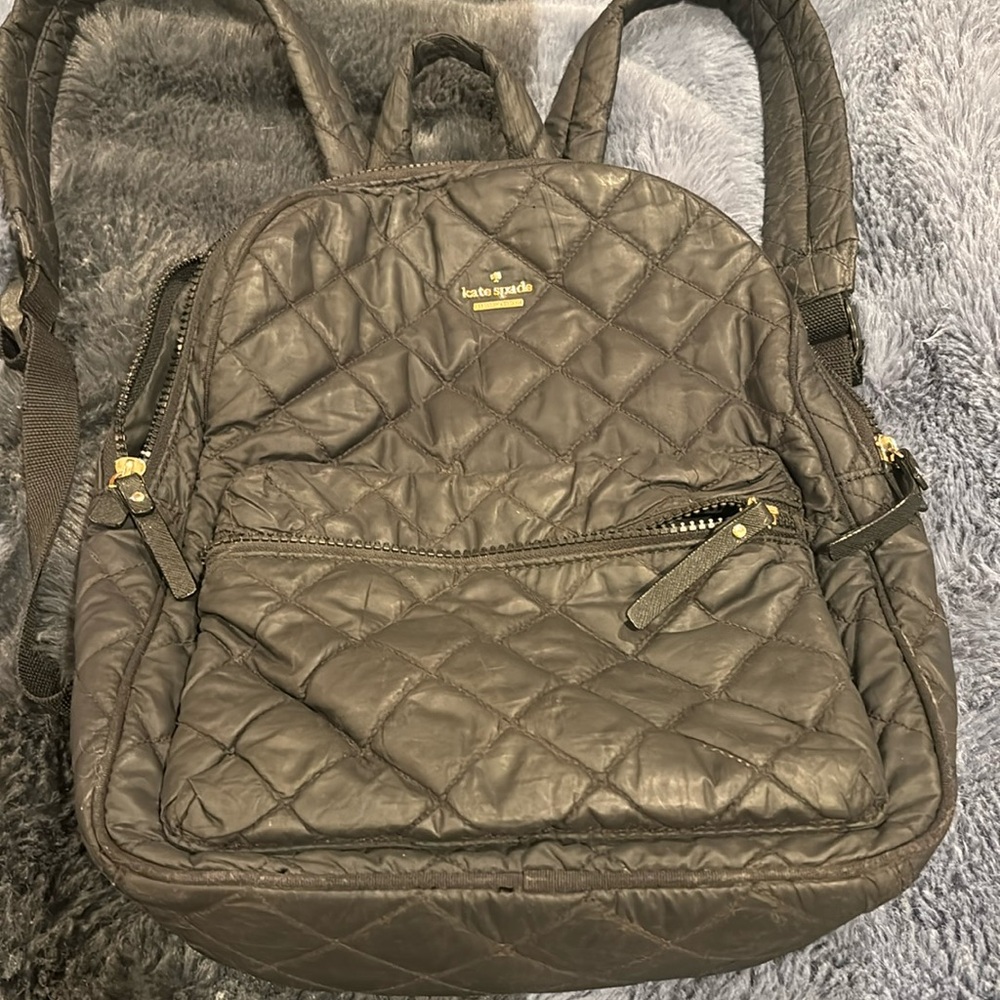 Kate Spade Quilted Backpack-Used